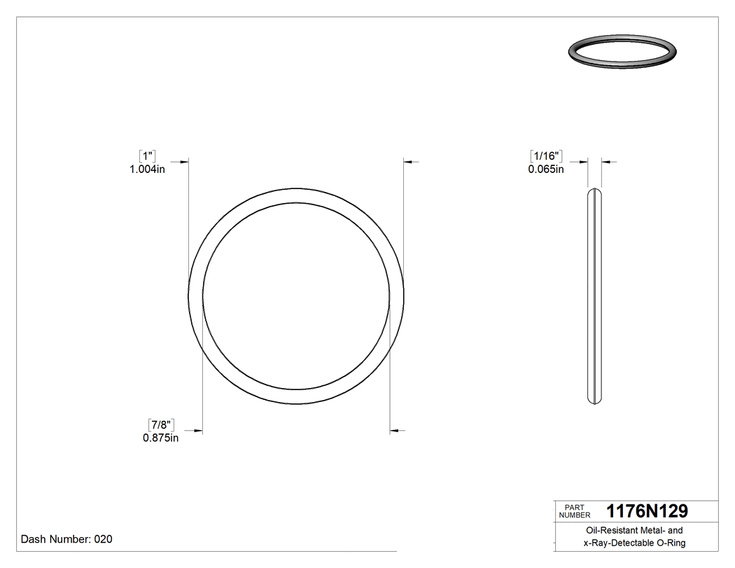 Technical drawing - 1176N129